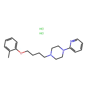 Piperazine, 1-(2-pyridyl)-4-(4-(o-tolyloxy)butyl)-, dihydrochloride structure