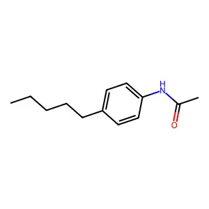 p-Pentylacetanilide structure