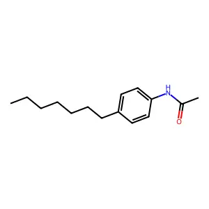 N-(4-heptylphenyl)acetamide structure