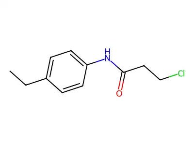 3-chloro-N-(4-ethylphenyl)propanamide structure