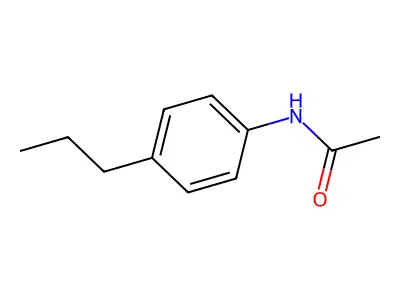 Acetamide, N-(4-propylphenyl)- structure