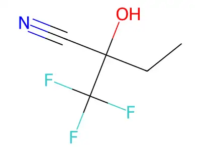 2-Hydroxy-2-(trifluoromethyl)butanenitrile structure