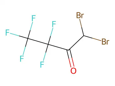 1,1-Dibromo-3,3,4,4,4-pentafluorobutan-2-one structure
