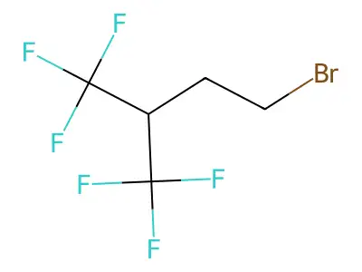 4-Bromo-1,1,1-trifluoro-2-(trifluoromethyl)butane structure