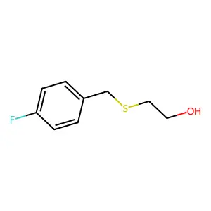 2-[(4-Fluorobenzyl)thio]ethanol structure