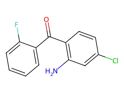 (2-Amino-4-chlorophenyl)(2-fluorophenyl)methanone structure
