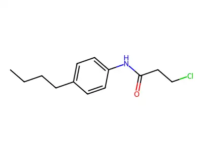 N-(4-butylphenyl)-3-chloropropanamide structure