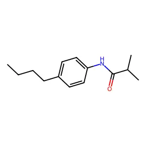 N-(4-butylphenyl)-2-methylpropanamide structure