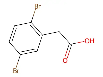 2,5-Dibromophenylacetic acid structure