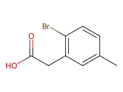 2-(2-Bromo-5-methylphenyl)acetic acid structure