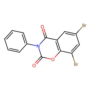 6,8-Dibromo-3-phenyl-1,3-benzoxazine-2,4-dione structure