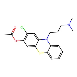 2-Chloro-10-[3-(dimethylamino)propyl]-10H-phenothiazin-3-yl acetate structure