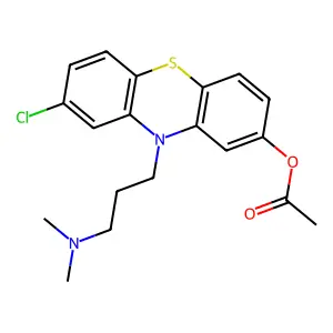 8-Chloro-10-[3-(dimethylamino)propyl]-10H-phenothiazin-2-yl acetate structure