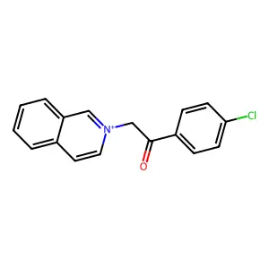 2-[2-(4-Chlorophenyl)-2-oxoethyl]isoquinolinium structure