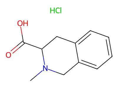 2-Methyl-1,2,3,4-tetrahydroisoquinoline-3-carboxylic acid structure