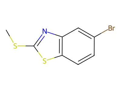 5-Bromo-2-(methylthio)benzo[d]thiazole structure