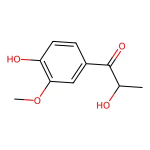 2-Hydroxy-1-(4-hydroxy-3-methoxyphenyl)-1-propanone structure