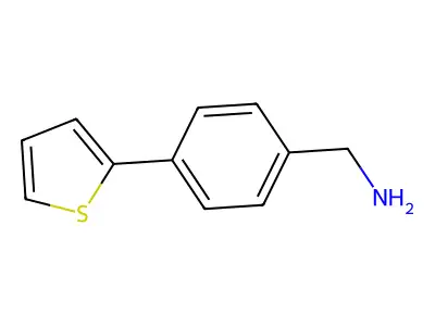 [4-(Thiophen-2-yl)phenyl]methanamine structure