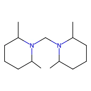Piperidine, 1,1'-methylenebis(2,6-dimethyl- structure