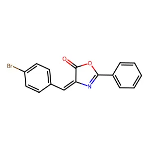4-[(4-Bromophenyl)methylidene]-2-phenyl-1,3-oxazol-5-one structure