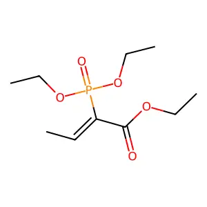 Ethyl 2-(diethoxyphosphinyl)but-2-enoate structure