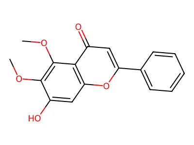 7-Hydroxy-5,6-Dimethoxyflavone structure