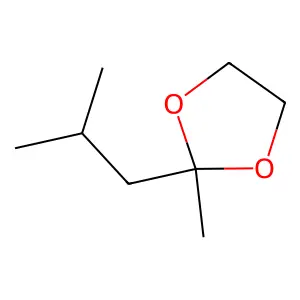 1,3-Dioxolane, 2-methyl-2-(2-methylpropyl)- structure