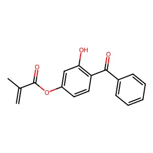 4-Benzoyl-3-hydroxyphenyl methacrylate structure