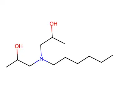 1-[Hexyl(2-hydroxypropyl)amino]propan-2-ol structure