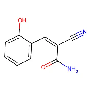 2-氰基-3-(2-羟基苯基)丙烯酰胺 structure