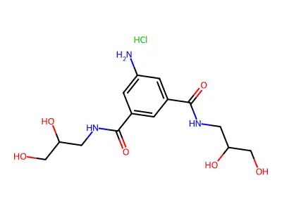 5-Amino-N,N'-bis(2,3-dihydroxypropyl)isophthalamide structure