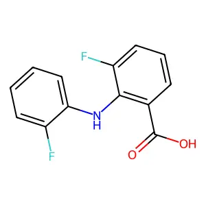 Benzoic acid, 3-fluoro-2-(3-fluorophenylamino)- structure