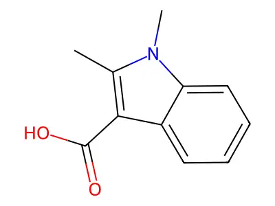 1,2-Dimethylindole-3-carboxylic acid structure