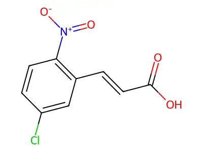 2-Propenoicacid, 3-(5-chloro-2-nitrophenyl)- structure