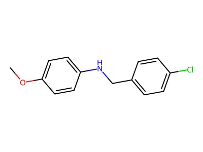 N-(4-chlorobenzyl)-4-methoxyaniline structure