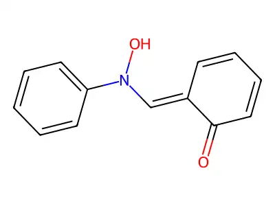 6-[(N-hydroxyanilino)methylidene]cyclohexa-2,4-dien-1-one structure
