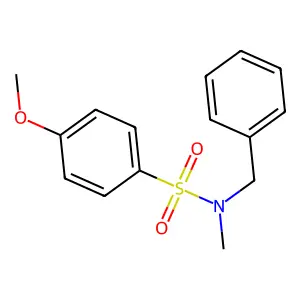 N-benzyl-4-methoxy-N-methylbenzenesulfonamide structure