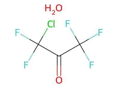 1-Chloro-1,1,3,3,3-pentafluoropropane-2,2-diol structure