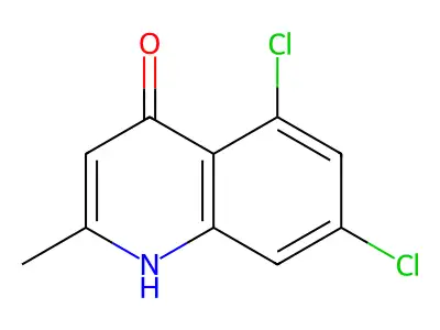 6,8-Dichloro-2-methylquinolin-4-OL structure