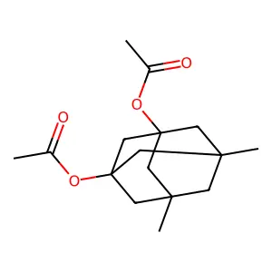 (3-Acetyloxy-5,7-dimethyl-1-adamantyl) acetate structure