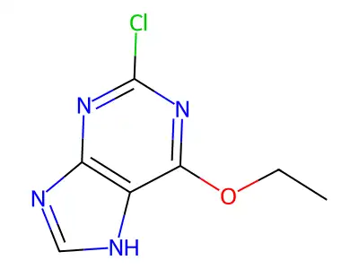 2-chloro-6-ethoxy-7H-purine structure