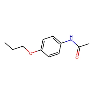 N-(4-丙氧基苯基)乙酰胺 structure