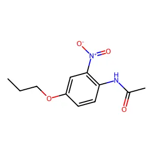 N-(2-硝基-4-丙氧基苯基)乙酰胺 structure