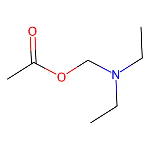 N,N-二乙氨甲基乙酸酯 structure