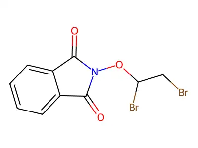 2-(1,2-dibromoethoxy)-1H-isoindole-1,3(2H)-dione structure