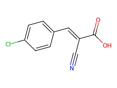 2-Propenoic acid, 3-(4-chlorophenyl)-2-cyano- structure