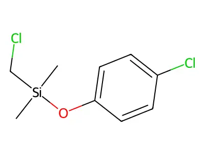 Chloromethyl(4-chlorophenoxy)dimethylsilane structure