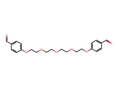 4-[2-(2-{2-[2-(4-Formylphenoxy)ethoxy]ethoxy}ethoxy)ethoxy]benzaldehyde structure