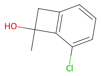 5-Chloro-7-methylbicyclo[4.2.0]octa-1(6),2,4-trien-7-ol structure