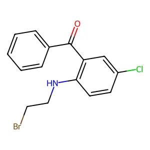 {2-[(2-Bromoethyl)amino]-5-chlorophenyl}(phenyl)methanone structure